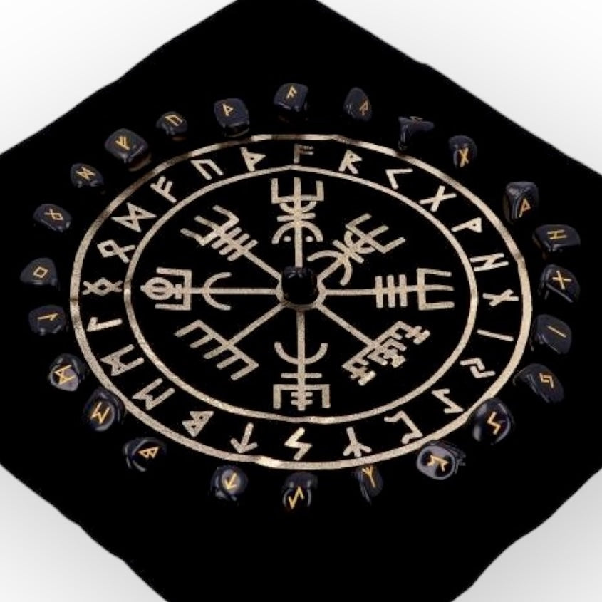Runes Elder Futhark Divination Stone Kit