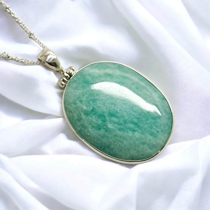 Amazonite Sterling Silver Pendant