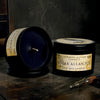 Edgar Allan Poe Luxe Black tin candle