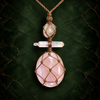 Rose Aura Quartz Goddess Talisman