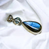 Sterling Silver Blue Topaz and Labradorite Pendant