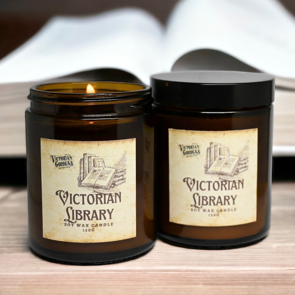 Victorian Library Candle