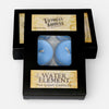 Box of blue tea light candles labeled 'Water Element' by 'Victorian Goddess'.