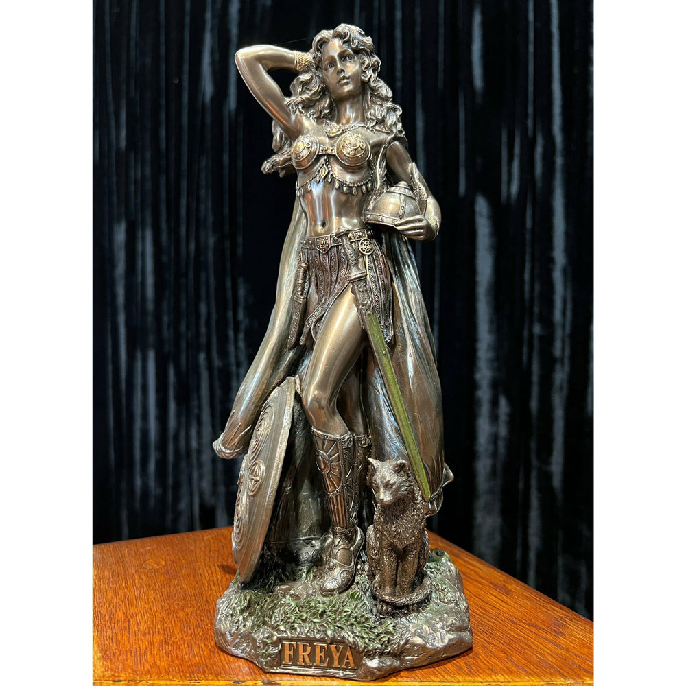 Freya Goddess Statue Bronze