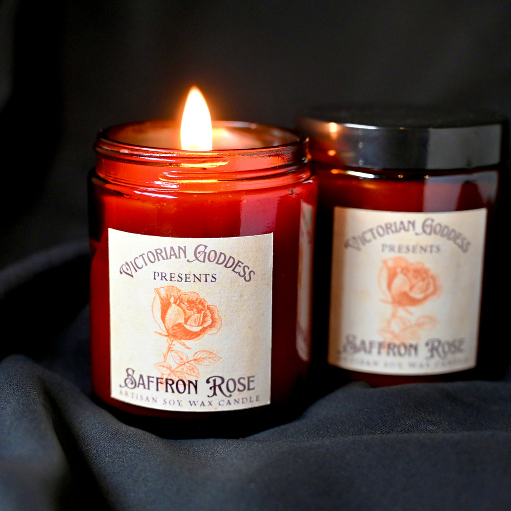 Saffron Rose Candles